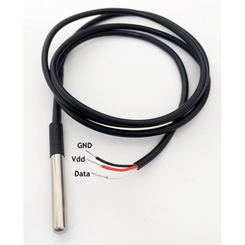 Buy DS18B20 WaterProof Temperature Sensor Probe Online In India. Hyderabad